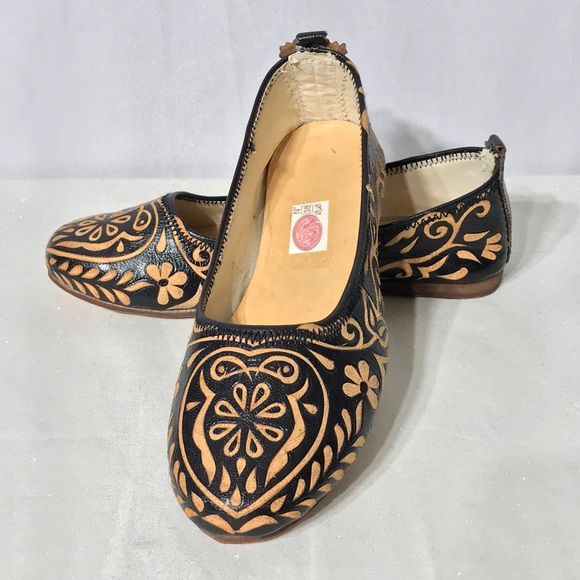 global-souq Shoes - Cuir Veritable Handmade Leather Morrocan Flats